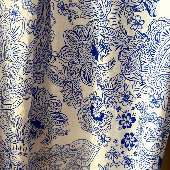 NWT Floral Paisley Print Button-Up Tunic by Laura Size 6 - Picture 5 of 8